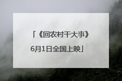 《回农村干大事》6月1日全国上映