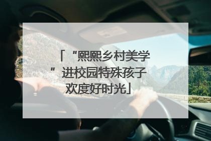 “熙熙乡村美学”进校园特殊孩子欢度好时光