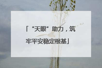 “天眼”助力，筑牢平安稳定根基