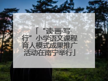“读·画·写·行”小学语文课程育人模式成果推广活动在南宁举行