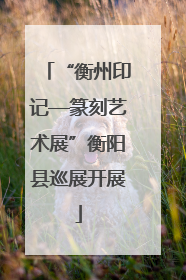 “衡州印记—篆刻艺术展”衡阳县巡展开展