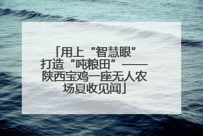 用上“智慧眼” 打造“吨粮田”——陕西宝鸡一座无人农场夏收见闻