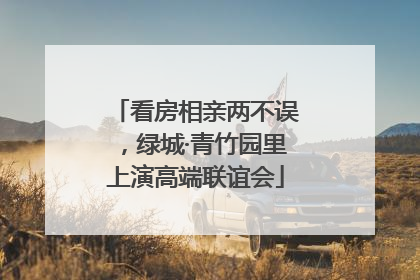 看房相亲两不误，绿城·青竹园里上演高端联谊会