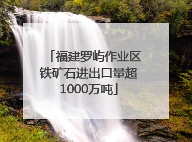 福建罗屿作业区铁矿石进出口量超1000万吨