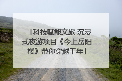 科技赋能文旅 沉浸式夜游项目《今上岳阳楼》带你穿越千年