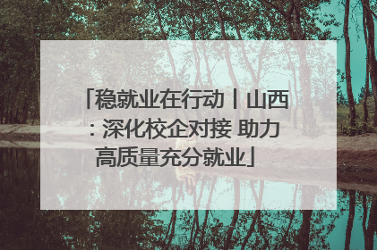 稳就业在行动丨山西：深化校企对接 助力高质量充分就业