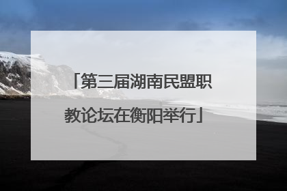 第三届湖南民盟职教论坛在衡阳举行