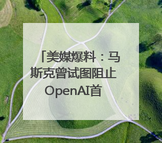 美媒爆料：马斯克曾试图阻止OpenAI首席执行官奥尔特曼在中东的AI交易