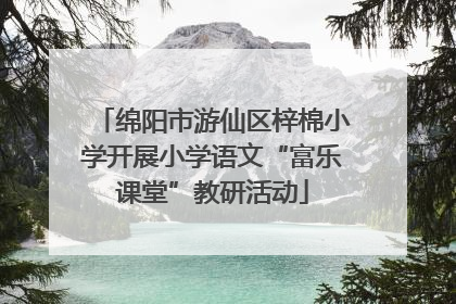 绵阳市游仙区梓棉小学开展小学语文“富乐课堂”教研活动