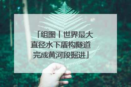 组图丨世界最大直径水下盾构隧道完成黄河段掘进