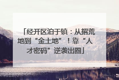 经开区泊于镇：从撂荒地到“金土地”！靠“人才密码”逆袭出圈