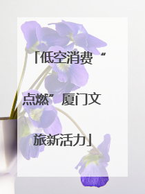 低空消费“点燃”厦门文旅新活力