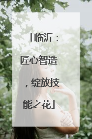 临沂：匠心智造，绽放技能之花