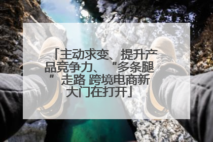 主动求变、提升产品竞争力、“多条腿”走路 跨境电商新大门在打开
