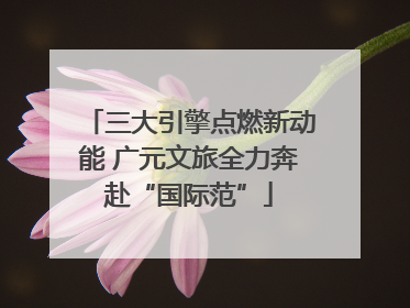 三大引擎点燃新动能 广元文旅全力奔赴“国际范”