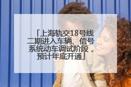 上海轨交18号线二期进入车辆、信号系统动车调试阶段，预计年底开通