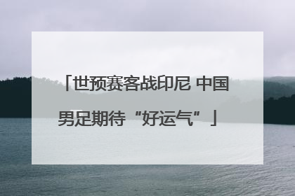 世预赛客战印尼 中国男足期待“好运气”
