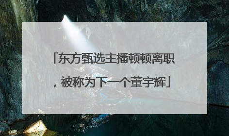 东方甄选主播顿顿离职，被称为下一个董宇辉