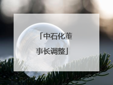 中石化董事长调整