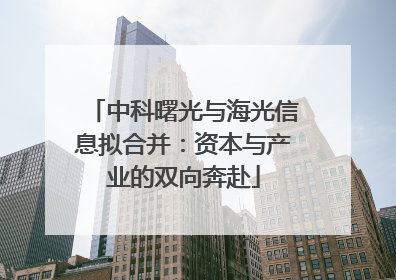 中科曙光与海光信息拟合并：资本与产业的双向奔赴