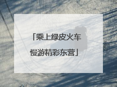 乘上绿皮火车 慢游精彩东营