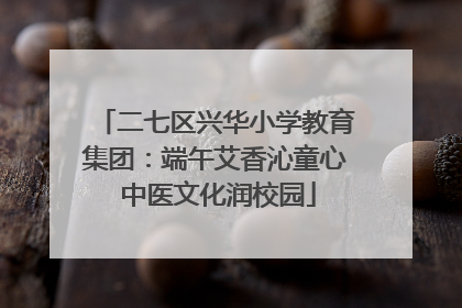 二七区兴华小学教育集团：端午艾香沁童心 中医文化润校园