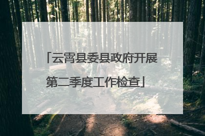 云霄县委县政府开展第二季度工作检查