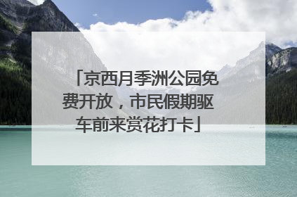 京西月季洲公园免费开放，市民假期驱车前来赏花打卡