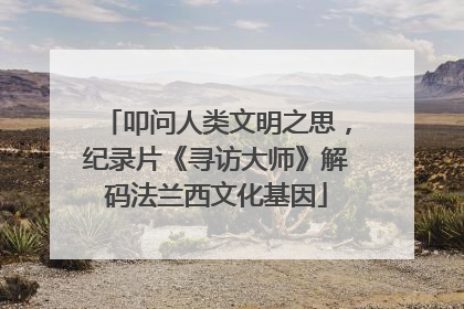 叩问人类文明之思，纪录片《寻访大师》解码法兰西文化基因