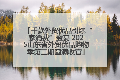 千款外贸优品引爆“家消费”盛宴 2025山东省外贸优品购物季第三期圆满收官