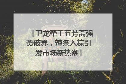 卫龙牵手五芳斋强势破界，辣条入粽引发市场新热潮