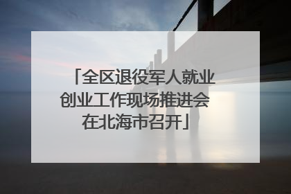 全区退役军人就业创业工作现场推进会在北海市召开