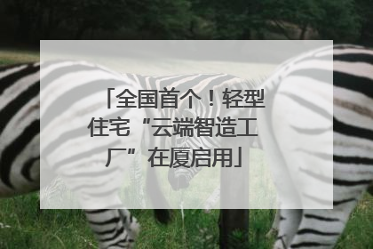 全国首个！轻型住宅“云端智造工厂”在厦启用