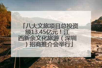 八大文旅项目总投资额13.45亿元！江西新余文化旅游（深圳）招商推介会举行