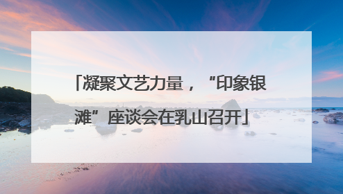 凝聚文艺力量，“印象银滩”座谈会在乳山召开