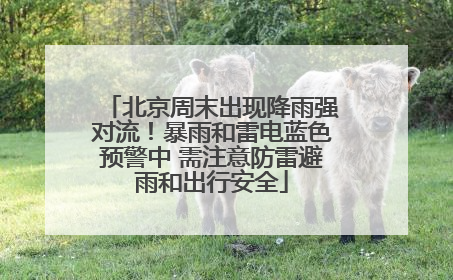 北京周末出现降雨强对流！暴雨和雷电蓝色预警中 需注意防雷避雨和出行安全