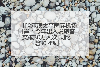 哈尔滨太平国际机场口岸：今年出入境旅客突破30万人次 同比增30.4%