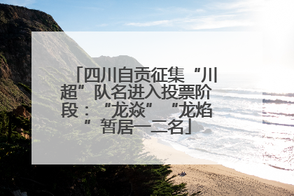 四川自贡征集“川超”队名进入投票阶段：“龙焱”“龙焰”暂居一二名