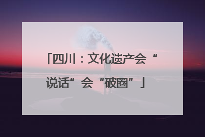 四川：文化遗产会“说话”会“破圈”