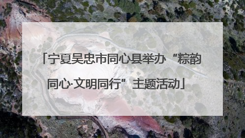 宁夏吴忠市同心县举办“粽韵同心·文明同行”主题活动