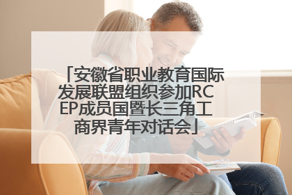安徽省职业教育国际发展联盟组织参加RCEP成员国暨长三角工商界青年对话会