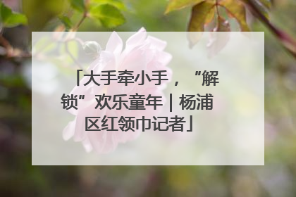 大手牵小手，“解锁”欢乐童年｜杨浦区红领巾记者