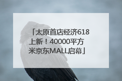 太原首店经济618上新！40000平方米京东MALL启幕