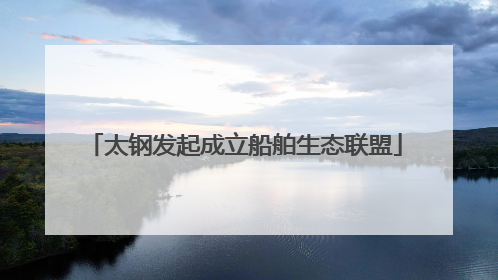 太钢发起成立船舶生态联盟