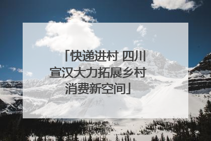 快递进村 四川宣汉大力拓展乡村消费新空间