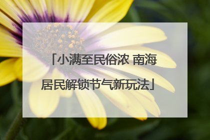 小满至民俗浓 南海居民解锁节气新玩法