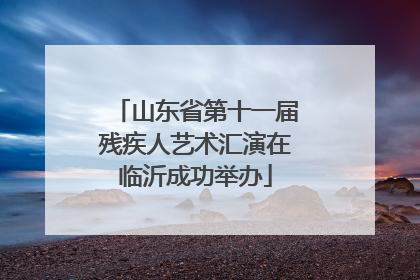 山东省第十一届残疾人艺术汇演在临沂成功举办