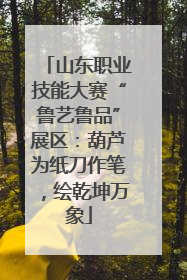 山东职业技能大赛“鲁艺鲁品”展区：葫芦为纸刀作笔，绘乾坤万象