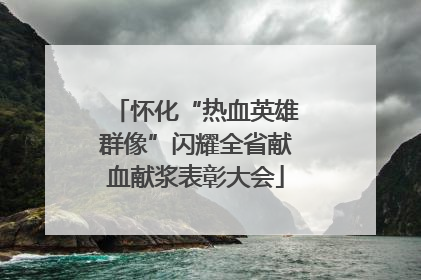怀化“热血英雄群像”闪耀全省献血献浆表彰大会