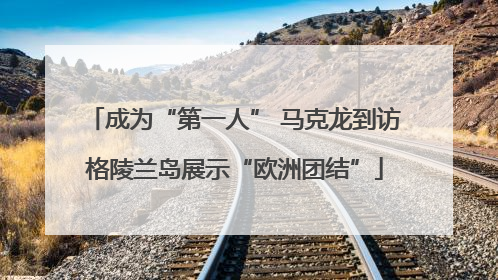 成为“第一人” 马克龙到访格陵兰岛展示“欧洲团结”